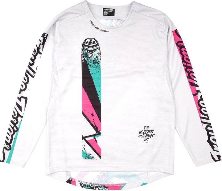 Troy Lee Designs Sprint Jersey, Full Pull, chalk, youth XS (XS)