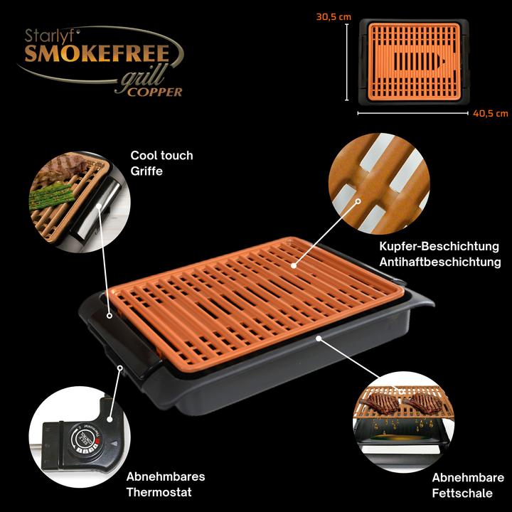 Actual product image Best direct Smokefree Copper Grill