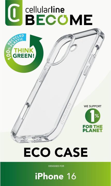 Image du produit Cellularline Become Eco Case (Apple iPhone 16)