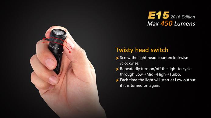 Produktbild Fenix E15 (5.96 cm, 450 lm)