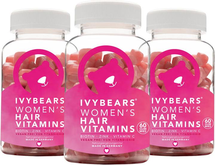 Produktbild IVYBears Women's Hair - 3 Monate (3 Stück, Gummies, 450 g)