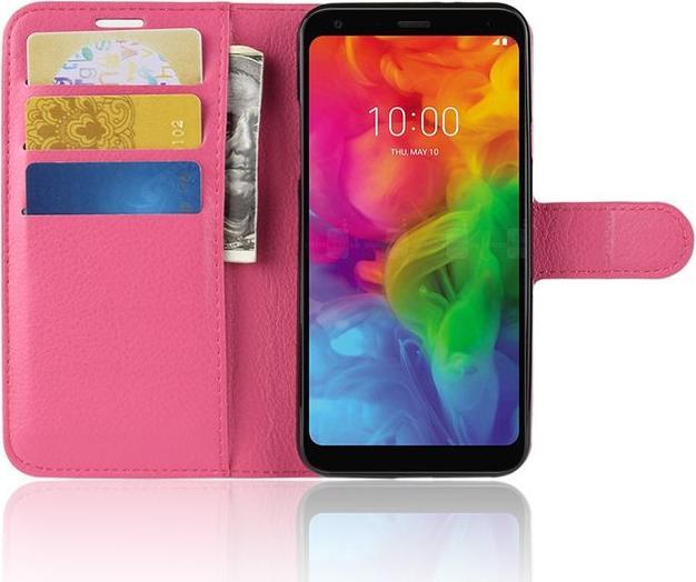 Produktbild MU Classic Litchi Leder Bookcover Series (LG Q7+, LG Q7)