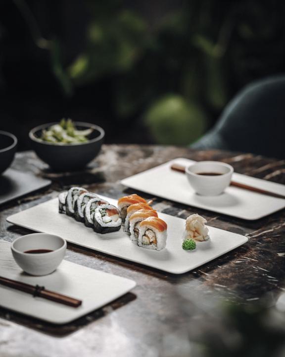 Actual product image Villeroy & Boch Multifunctional rectangular plate Manufacture Rock blanc