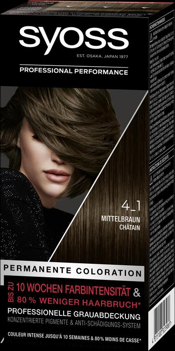 Syoss Coloration 4 1 brun moyen (Brun moyen)