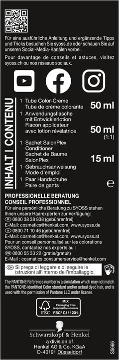 Image du produit Syoss Baseline X-Pantone 6-66 Roasted Pecan (6_66 Pécan grillé)