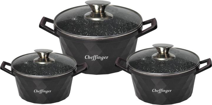 Produktbild JTI Set mit Töpfen - Aluminium und Glas - 6-teilig (28 cm, Pfannenset + Topfset, Aluminium)