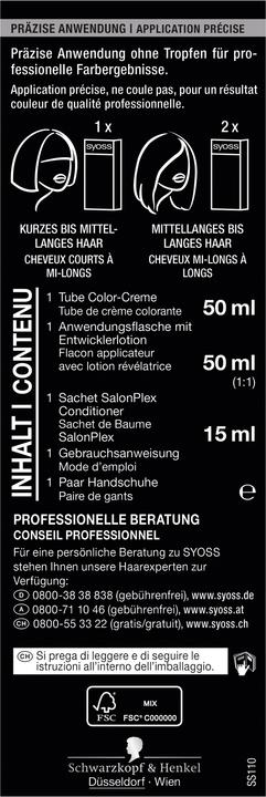 Image du produit Syoss Coloration des cheveux (1-1 Noir)