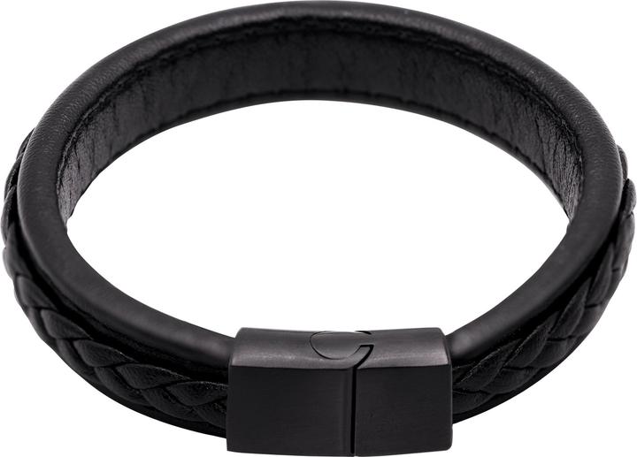 Produktbild Heideman Lederarmband Jannis (19 cm, Leder, Edelstahl)