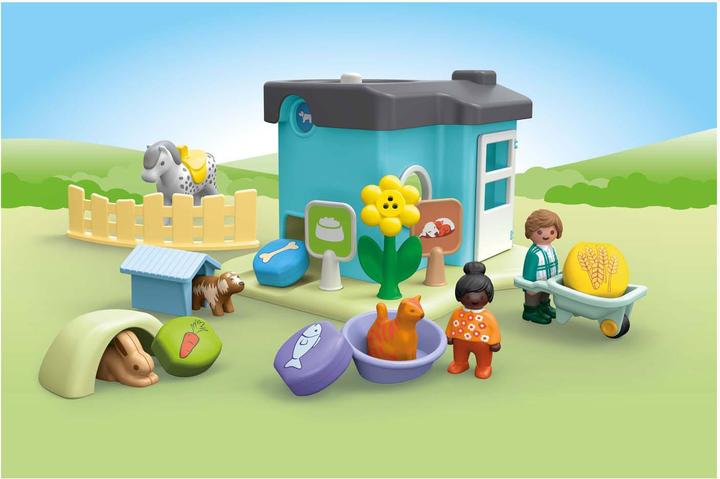 Produktbild Playmobil Tierpension mit Futterspen (71690, Playmobil 1.2.3)