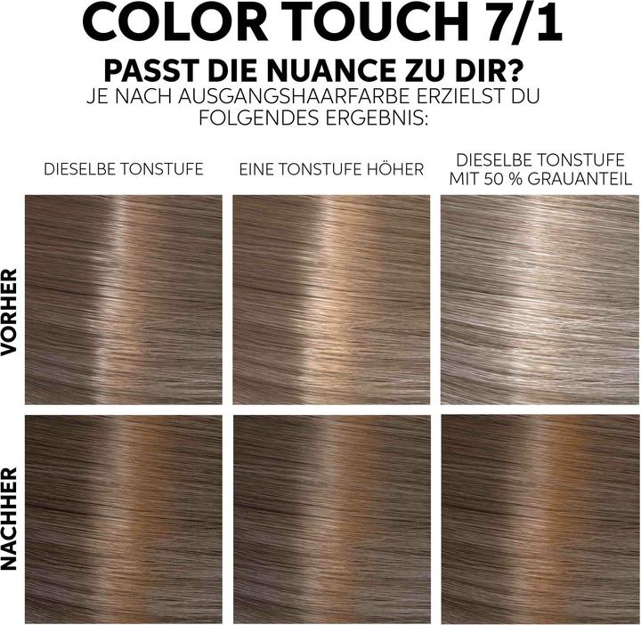Produktbild Wella Color Touch Fresh-Up-Kit 7/1 (7, 1 Medium Ash Blonde)