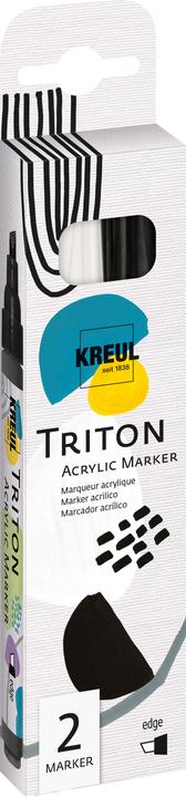 Actual product image Solo Goya Triton Acrylic Paint Marker Set of 2 (Black, White, 4 mm, 2 x)