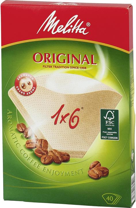 Produktbild Melitta Filtertüten Original 1x6 / 40 Stück