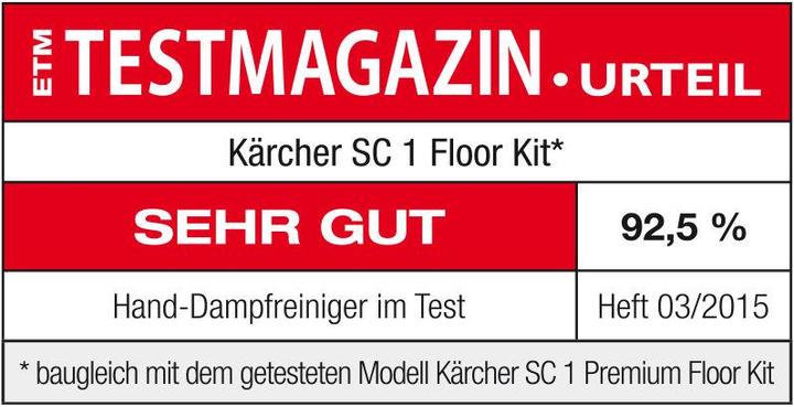 Actual product image Kärcher SC 1 Floor Kit EU version (3 bar, 1200 W)