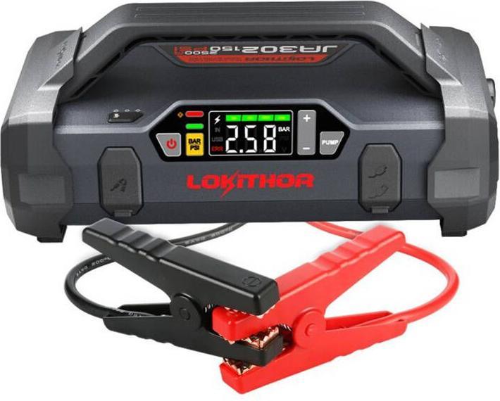 Lokithor Powerbank / Jump starter JA302, 2500A, compressor 10-150 PSI (2500 A, 17100 mAh)