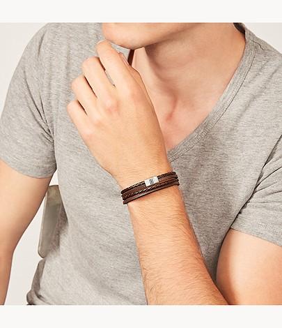 Image du produit Fossil Vintage Casual (19 cm, Acier inoxydable, Cuir)