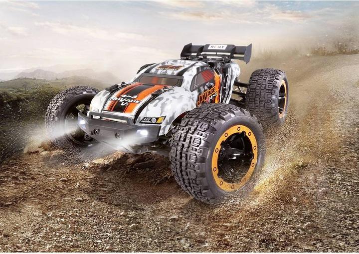 Actual product image Reely JoVage 4x4 V2 Orange/White Brushed 1:16 RC Model Car Electric Truggy Allra (RTR Ready-to-Run)