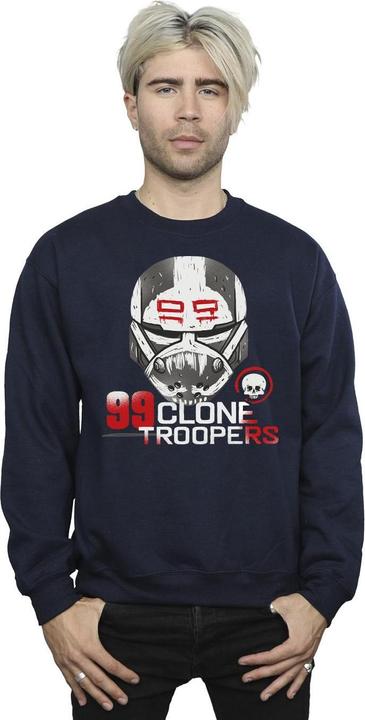 Actual product image Star Wars Mens The Bad Batch 99 Clone Troopers Sweatshirt (L)