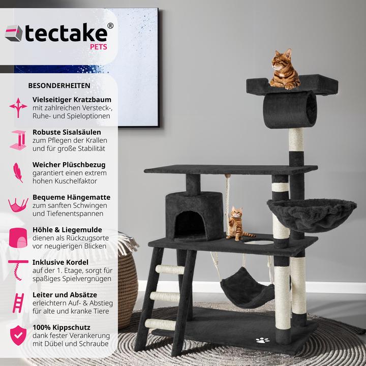 Produktbild tectake Marcel (141 cm, Schwarz)