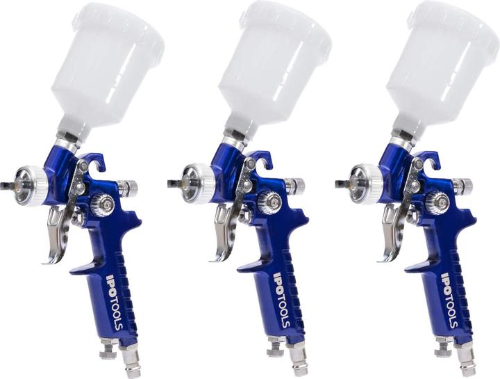 Ipotools Mini HVLP Lackierpistole 3er Set