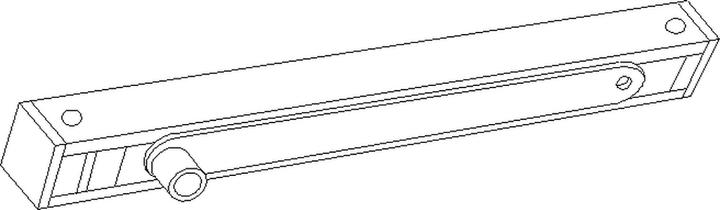Actual product image Geze Slide rails for TS 5000 ECline (Room door, Entrance door, Wooden door, French window, Indoor)