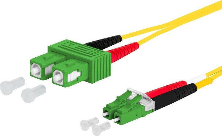 Actual product image Metz Connect Fibre optic patch cable singlemode OS2 (UTP, CAT6, 0.50 m)