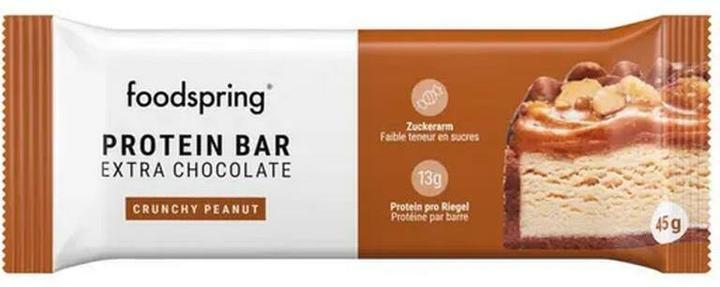 Actual product image Foodspring Protein Bar Extra Chocolate (Crunchy Peanut, 1 pcs., 668 g)
