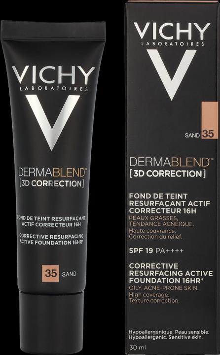 Actual product image Vichy Dermablend (3D Correction) Skin Imperfections Optically Correcting Make-up (35 Sand)