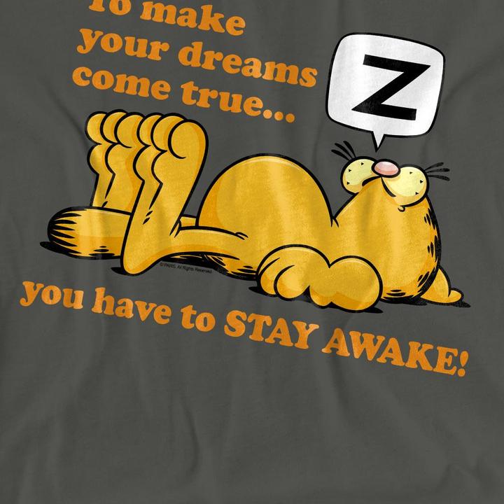 Immagine prodotto Garfield Stay Awake Maglietta Adulto Unisex (L)