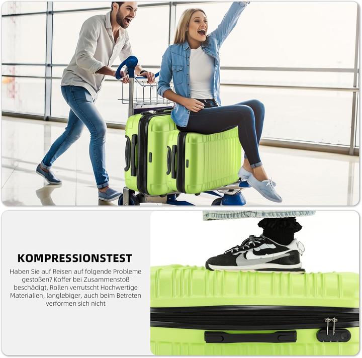 Image du produit Beibye Erweiterbarer Hartschalenkoffer (45 l, Bagage à main (jusqu'à 50l))