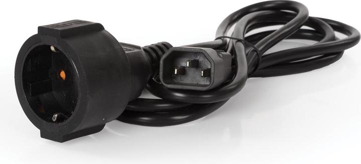 Velleman POWER CORD L=1.8m BLACK (1.80 m, C14)