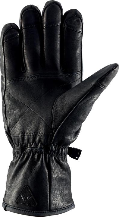 Vikingsports Brixen Lederhandschuhe Herren schwarz aus echtem Ziegenleder mit Primaloft-Isolierung Ski Han (8)