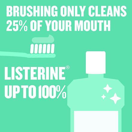 Actual product image Listerine Clean & Fresh Mild Taste Mouthwash (500 ml, Mouthwash)