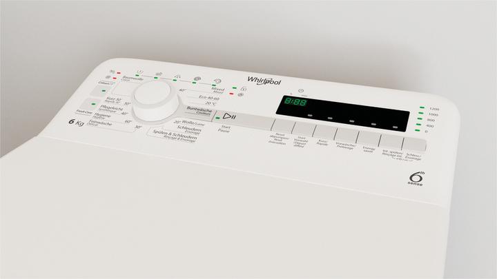 Produktbild Whirlpool TDLR 612C CH N (6 kg, Oben, CH-Stecker)