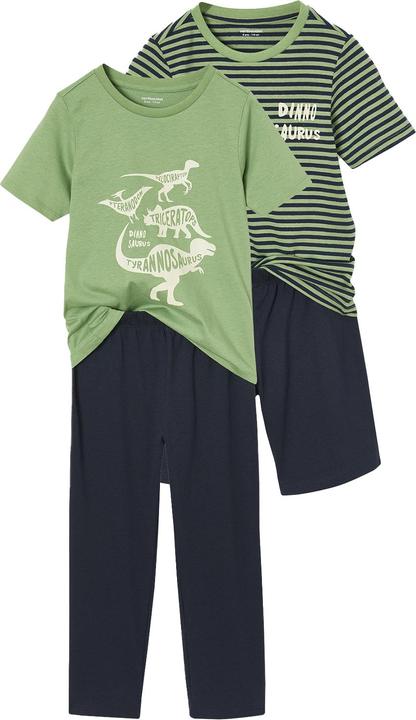 Produktbild Vertbaudet 2er-Set Jungen Schlafanzüge mit Recycling-Baumwolle, kurz & lang (110)