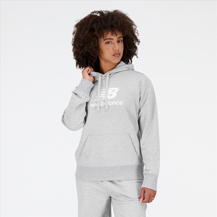 New Balance W Essentials Stacked Logo Hoodie (XS)