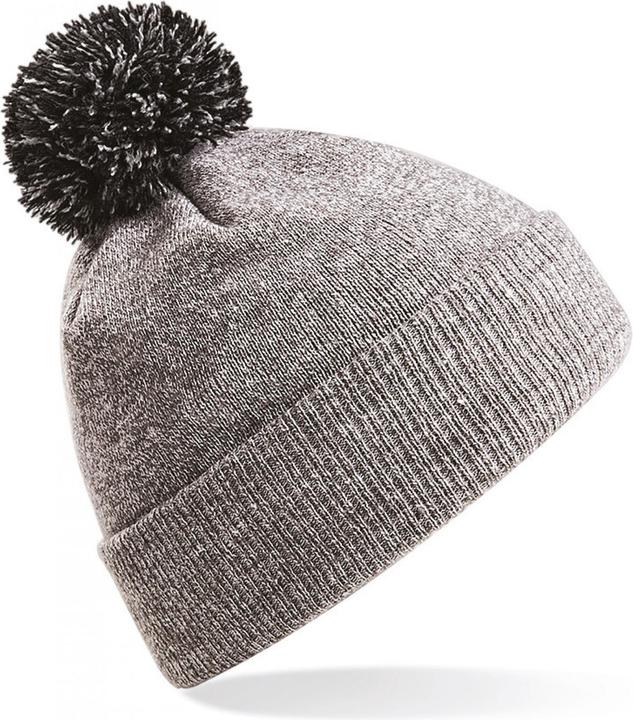 Heather grey mit dunkelgrauem Bommel