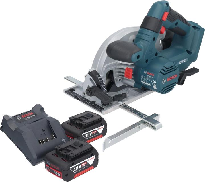 Bosch Professional Bosch GKS 18V-57-2 Professional Akku Handkreissäge 18 V 165 mm Brushless + 2x Akku 5,0 Ah +