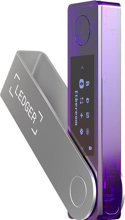 Actual product image Ledger Nano X - Purple (Dogecoin, Dash, Bitcoin, Litecoin, Ethereum Classic)
