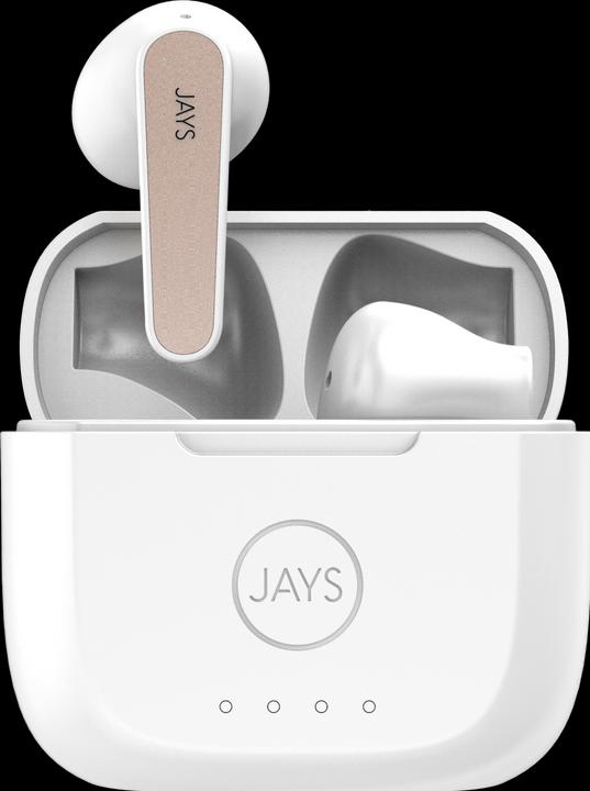 Jays t-Five + True Wireless white/gold touch control (18 h, Kabellos)