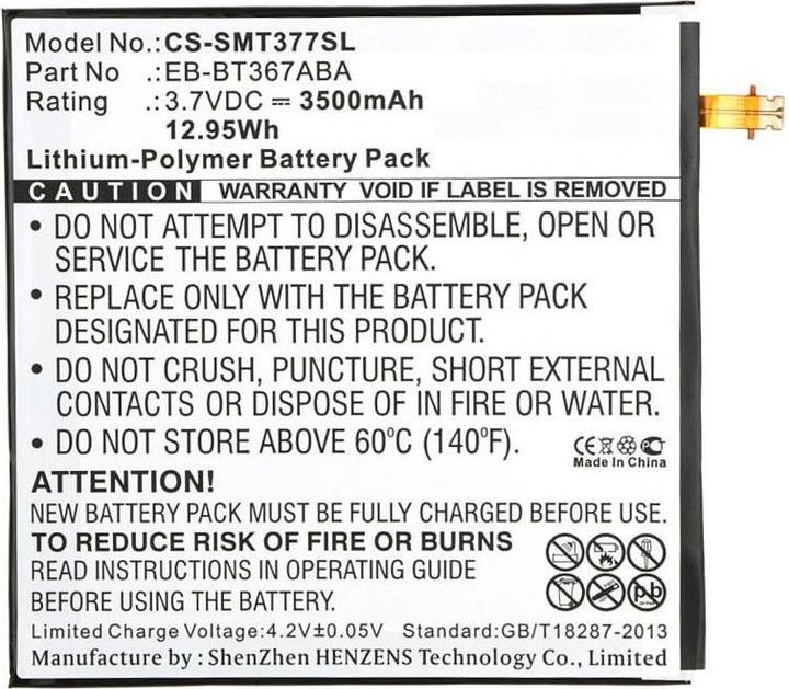 Image du produit CoreParts Batterie pour tablette Samsung (Batterie, Galaxy Tab E 8.0)