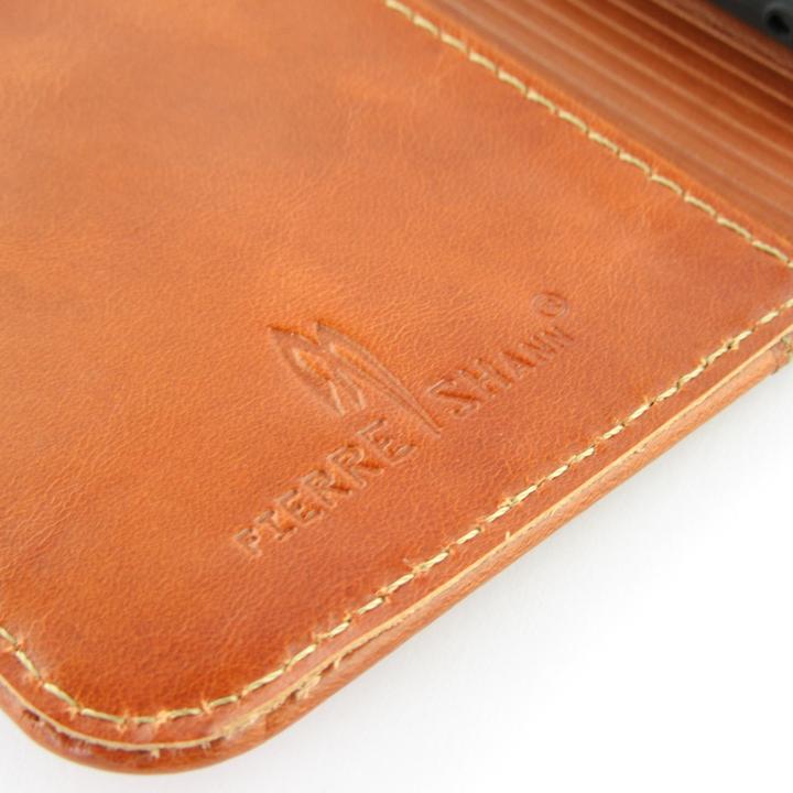 Actual product image Fierre Shann Fourre Flip cuir véritable (Apple iPhone 13 Pro Max)