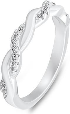 Brilio Silver - Charming silver ring with RI100W zircons - Circuit: 58 mm (58)