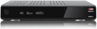 AX Technology AX 4K-BOX HD51, 1x satellite (DVB-S2) tuner, PVR ready