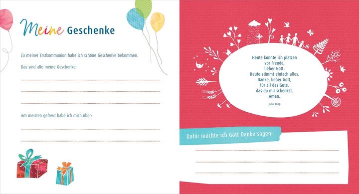 Produktbild Meine Erstkommunion Erinnerungsalbum Regenbogen