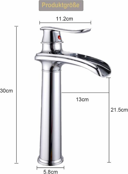 Immagine prodotto Yagjia Waschtischarmatur Wasserfall