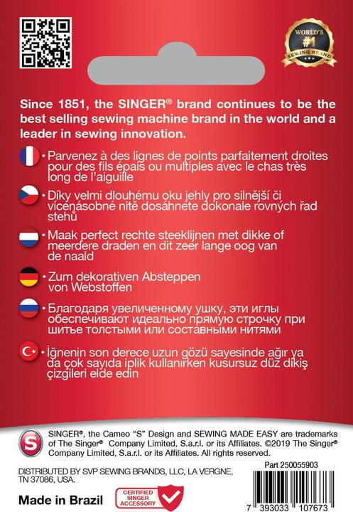 Produktbild Singer TOPSTITCH Nähmaschinennadel, 100/16, 5er Pack