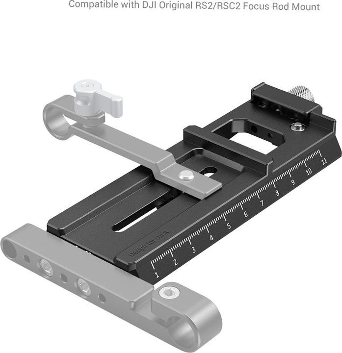 Image du produit SmallRig Platine quick-release (Arca/Manfrotto) pour DJI RS 2 et DJI RSC 2 - 3061 (Plaque de montage Gimbal)