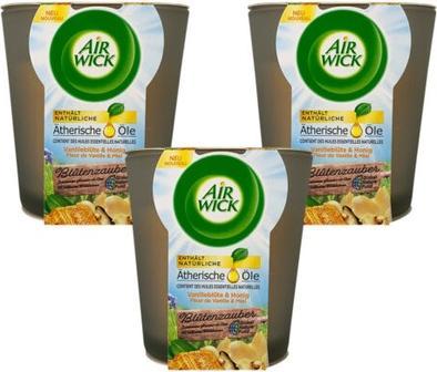 Actual product image Air Wick WohWell Feel Good Scented Candle Vanilla Bean & Jasmine Feel Good Scented Candle Warm Vanilla