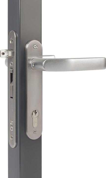 Produktbild Locinox Rohrrahmenschloss Fiftylock mit Hakenriegel, PZ 92,DM 30 mm,Stulp rund,Edelstahl (Türgriff)