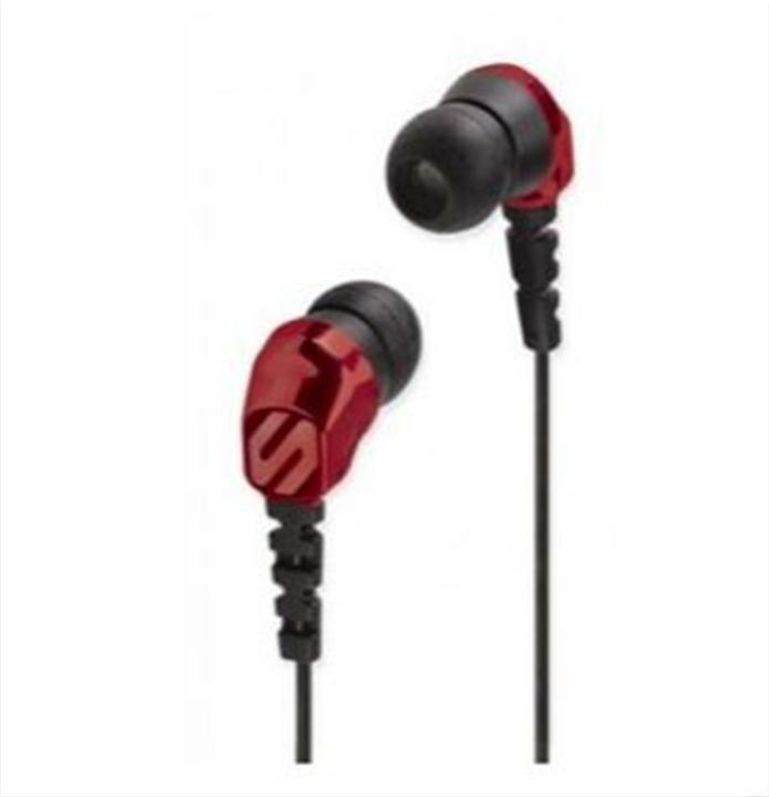 Actual product image Scosche HP255 In-Ear Headphones Red (Cable)